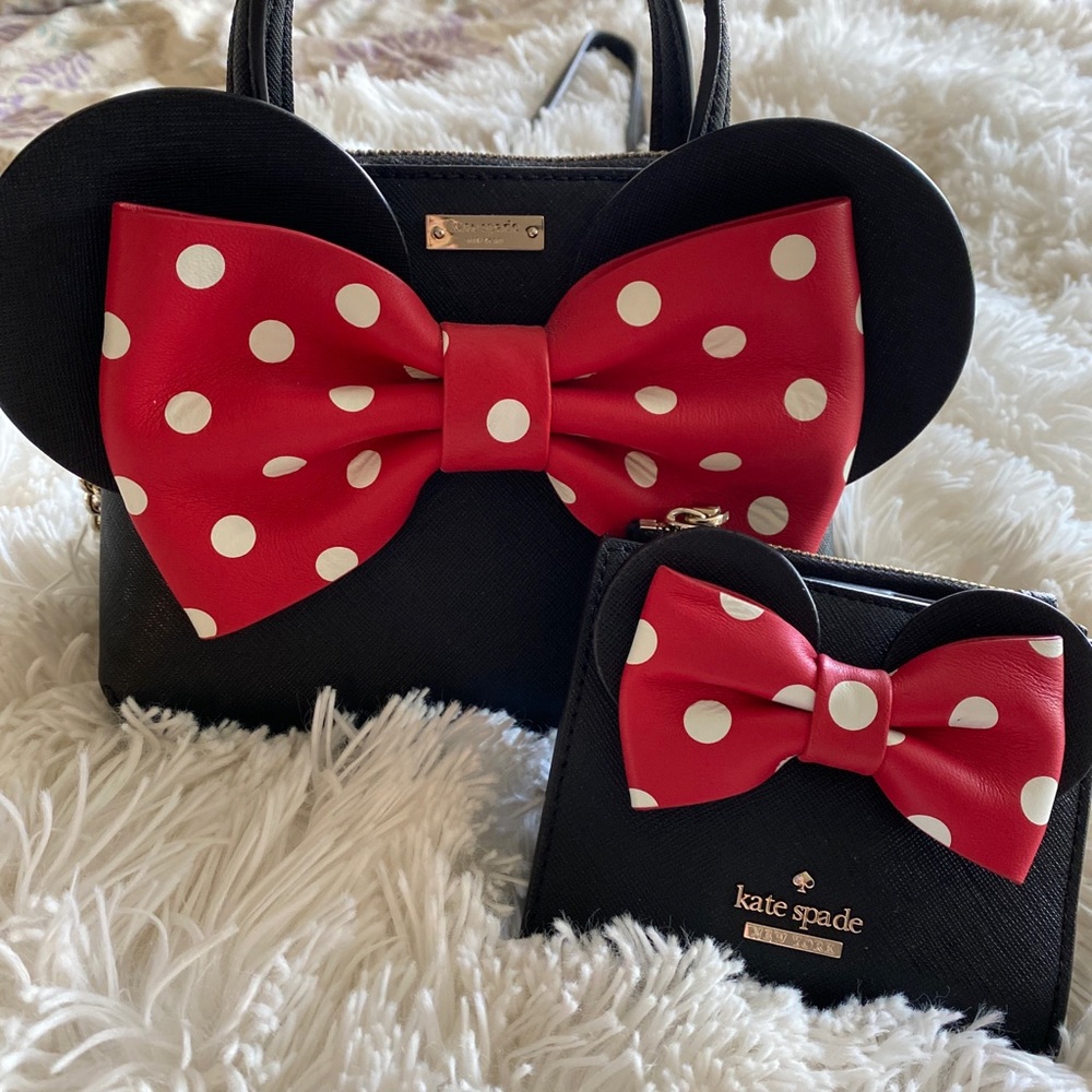 Kate Spade Mini Mouse Crossbody and wallet set New never used